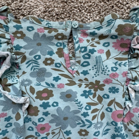 Carter’s Baby Girl 2-Piece Outfit Ditsy Floral Top & Leggings Set Size 18 month - Picture 8 of 10